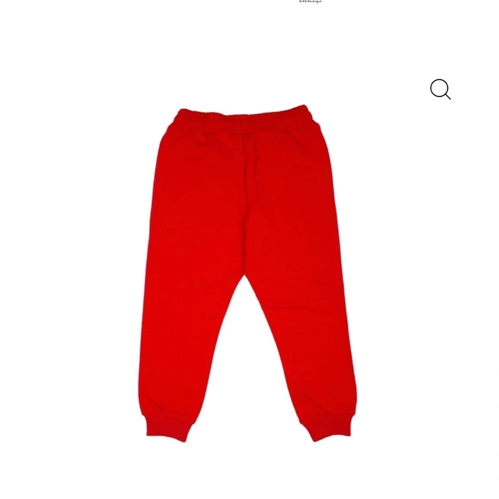 Moschino Kids Bold Red Joggers
